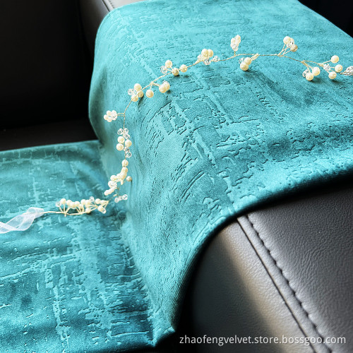 Polyester Embossed Curtain Velvet Fabric